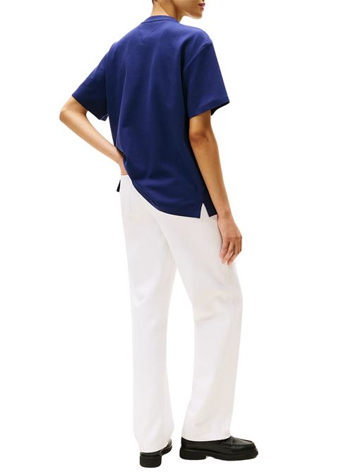 T-shirt blu in cotone Tommy Hilfiger | MW0MW41417DY4
